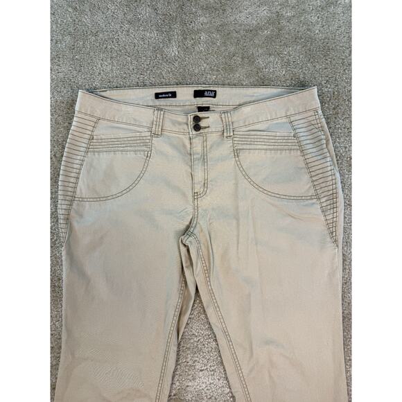 ANA A New Approach Womens Jeans Size 16 Beige Khaki Brown Skinny Stretch D768 - Picture 2 of 13
